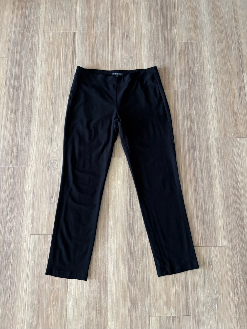 Eileen Fisher Pants Black Pull On Stretch Womens XS Classic Office Work Capsule